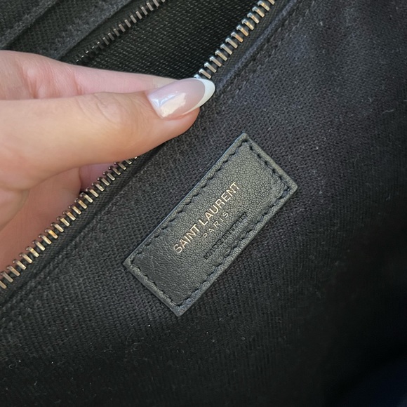 Saint Laurent Rive Gauche Tote in Printed Canvas And Leather - Picture 4 of 6